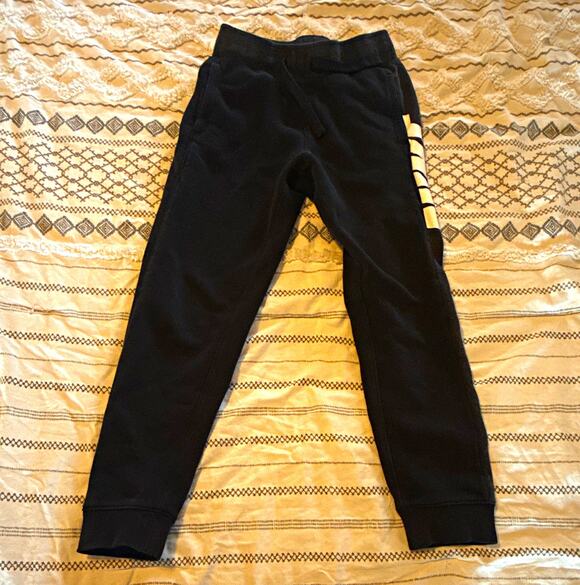 Nike Other - Nike Boys S Black Jogger Sweatpants Standard Fit Drawstring Elastic Waistf